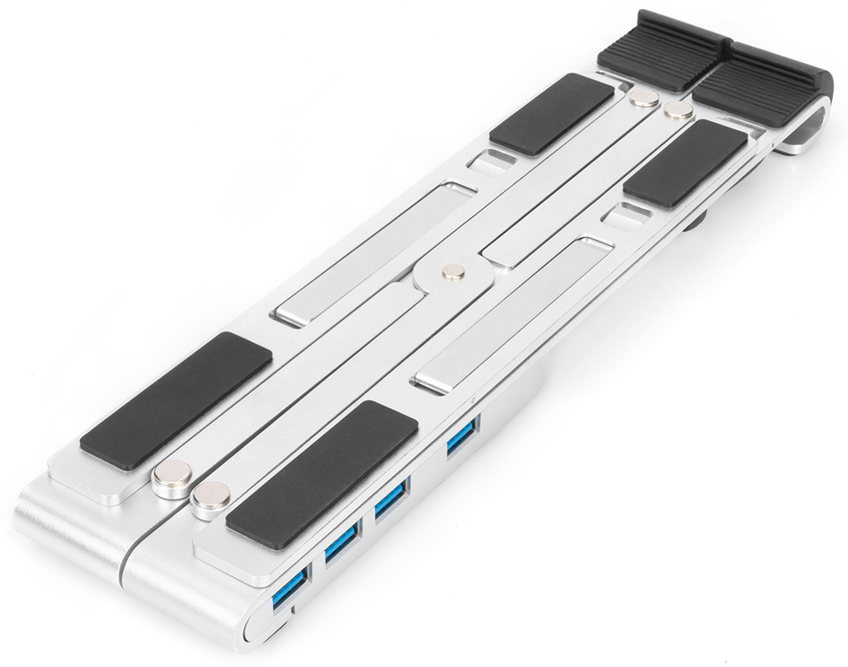 Support pour ordinateur portable avec hub USB-C intégré, pliable