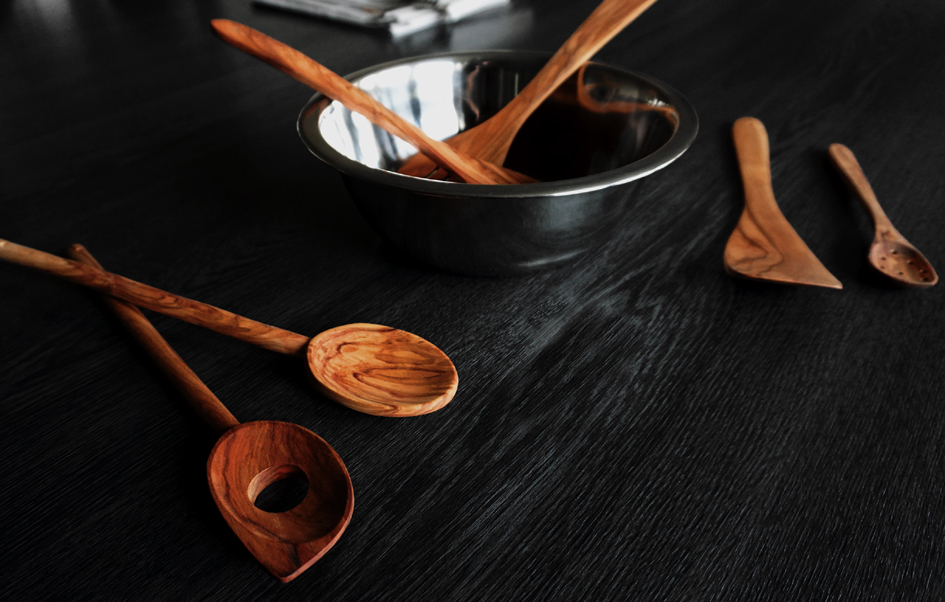 metaltex Cuillère de cuisine avec trou, longueur: 300 mm