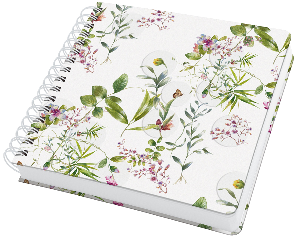 sigel Carnet spirale Jolie Inspire Square 'Fairytale Garden'