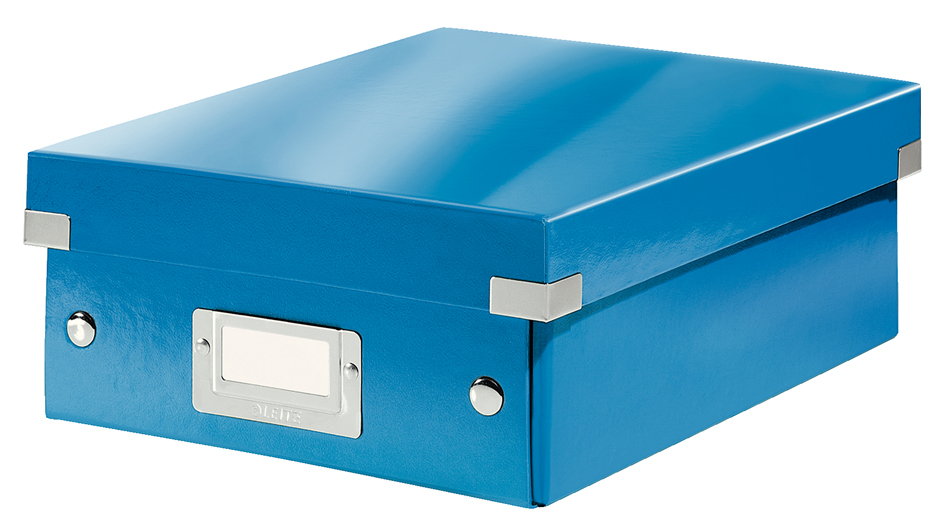 Boîte de rangement à compartiments Click & Store WOW, bleu