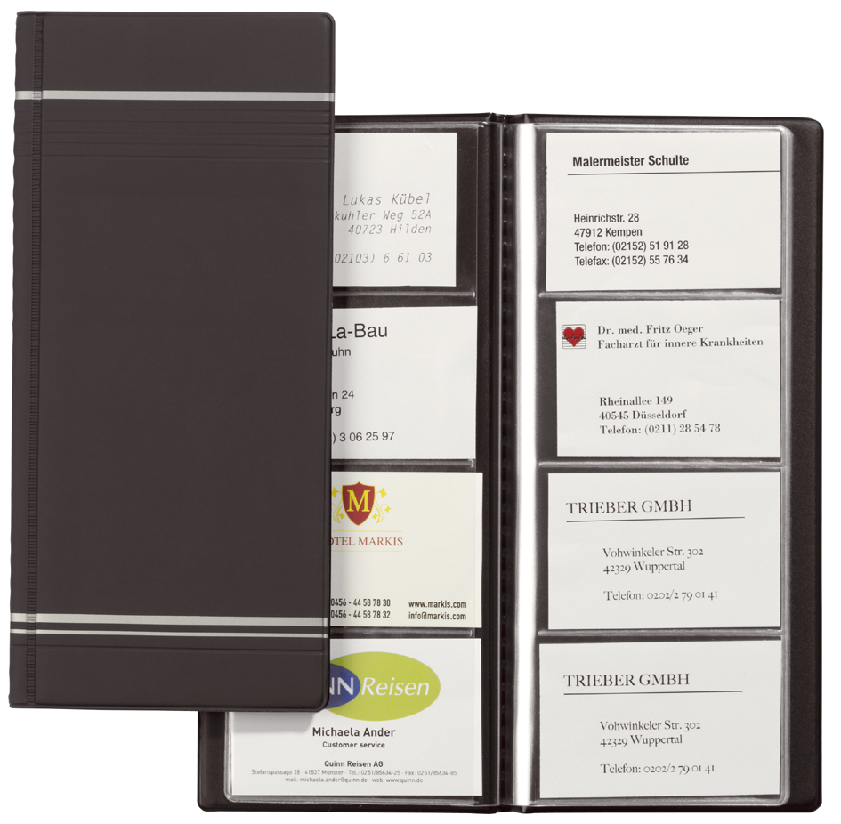 Reliures pour cartes de visite