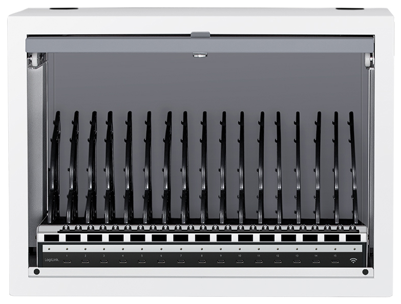 LogiLink Armoire de charge pour appareils USB-C, 15 ports