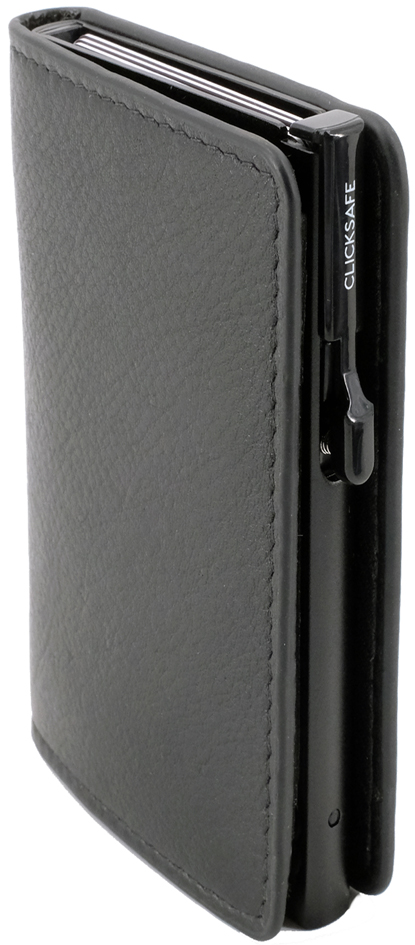 CLICKSAFE Porte-monnaie SLIM avec porte-cartes, noir
