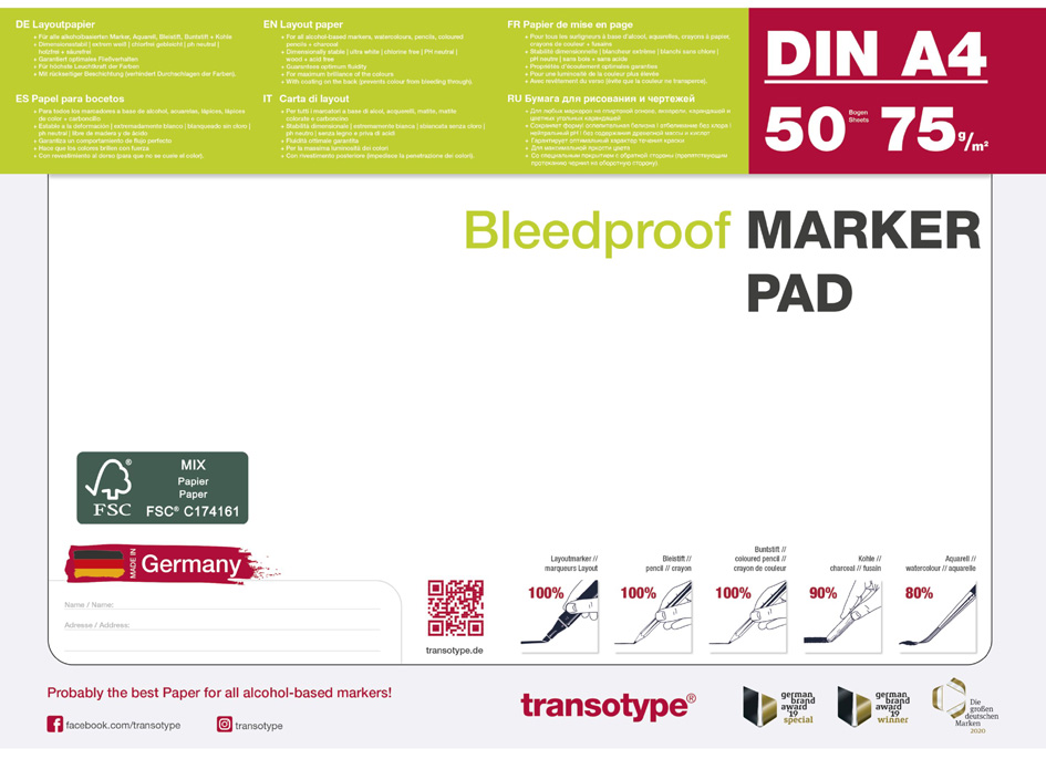 Papiers pour marqueurs