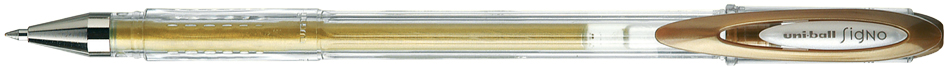 uni-ball Stylo roller encre gel SIGNO Métal UM120NM, or