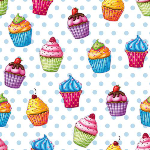 PAPSTAR Serviette à motif 'Muffin', 330 x 330 mm