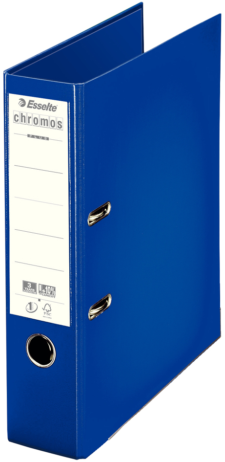 Esselte Classeur à levier Chromos, A4, 80 mm, bleu