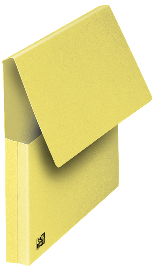 Oxford Pochette document à soufflet, A4, jaune pastel