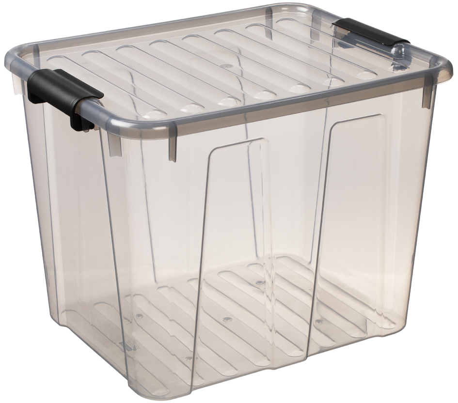 plast team Boîte de rangement HOME BOX, 40 L, gris