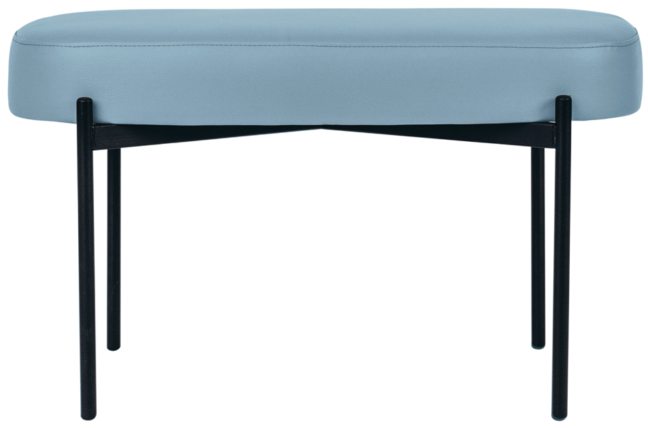 PAPERFLOW Banc oval GAIA, taille M, habillage similicuir
