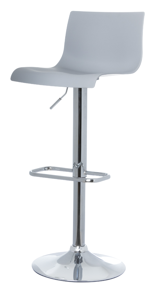 PAPERFLOW Chaise de bar 'SACRAMENTO', ensemble de 2, gris