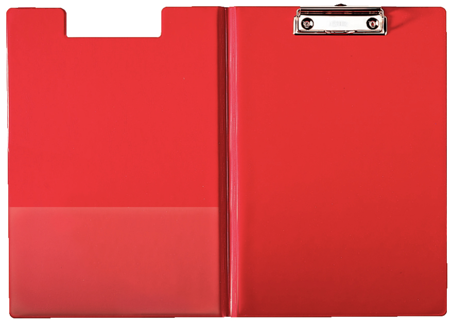 LEITZ Porte-bloc à pince avec rabat, A4, couverture PP,rouge