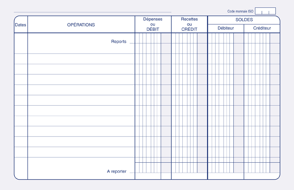 Carnet de position, ouvert