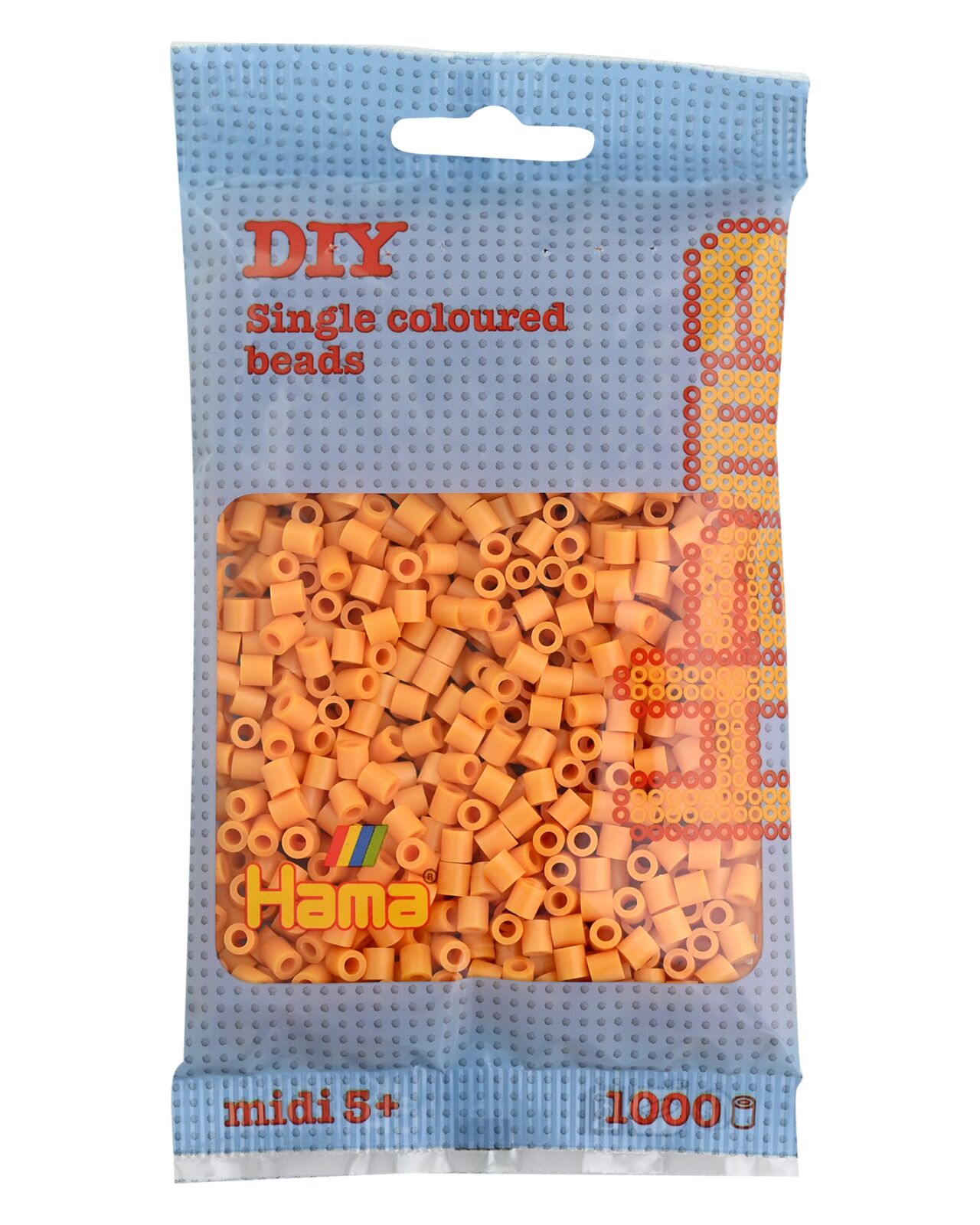Perles à repasser midi, en sachet - marron ours en peluche
