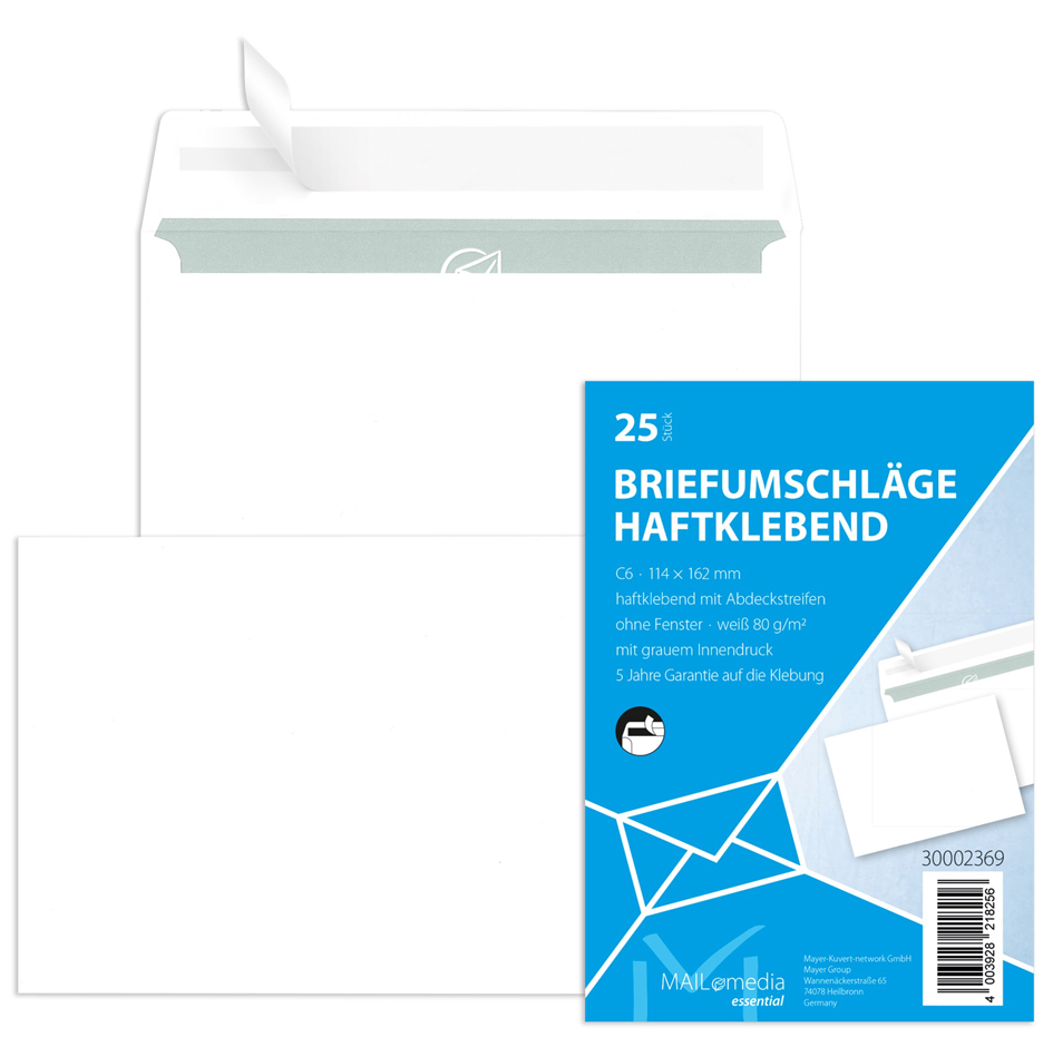 Enveloppes C6, sans fenêtre, petit emballage