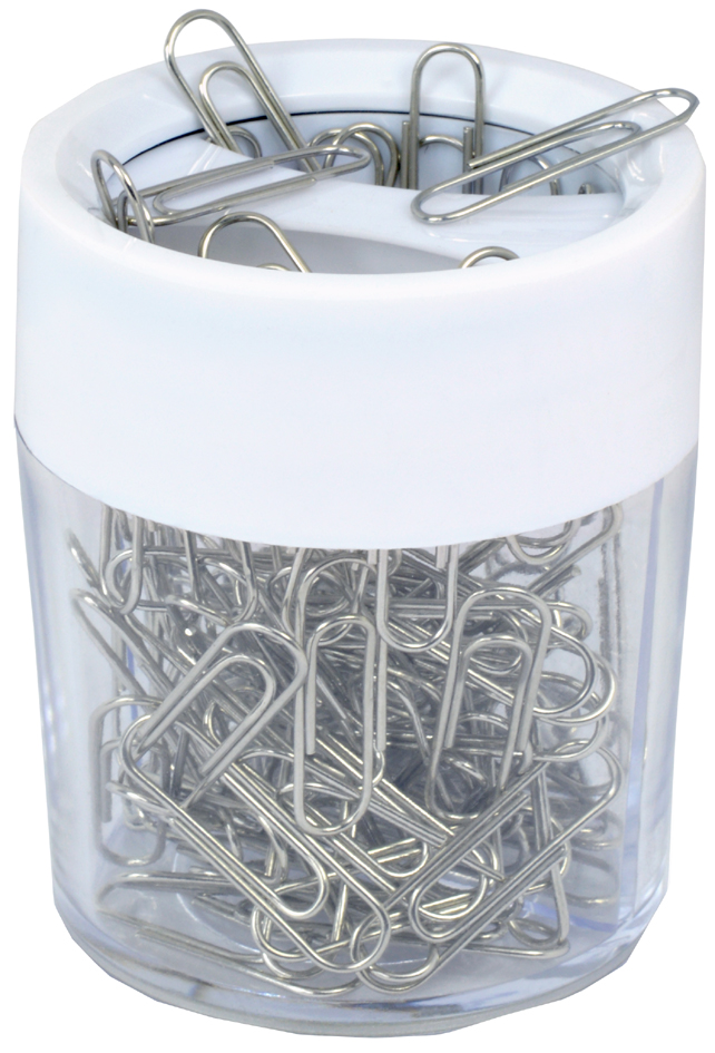 RAPESCO Distributeur de trombones avec aimant, blanc