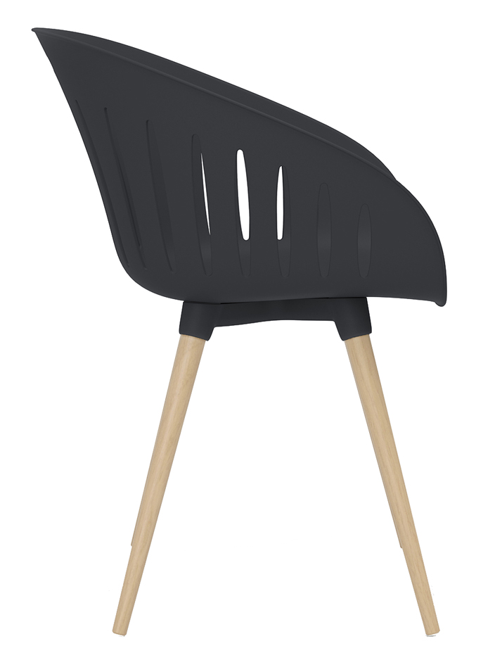 Chaise d'extérieur  "T2023" - vue latérale
