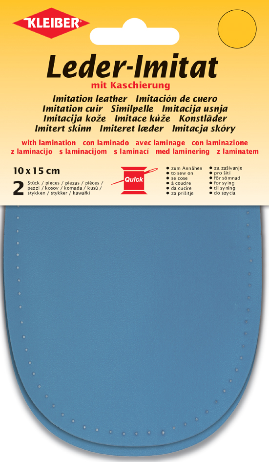 KLEIBER Patch imitation cuir avec doublure, bleu
