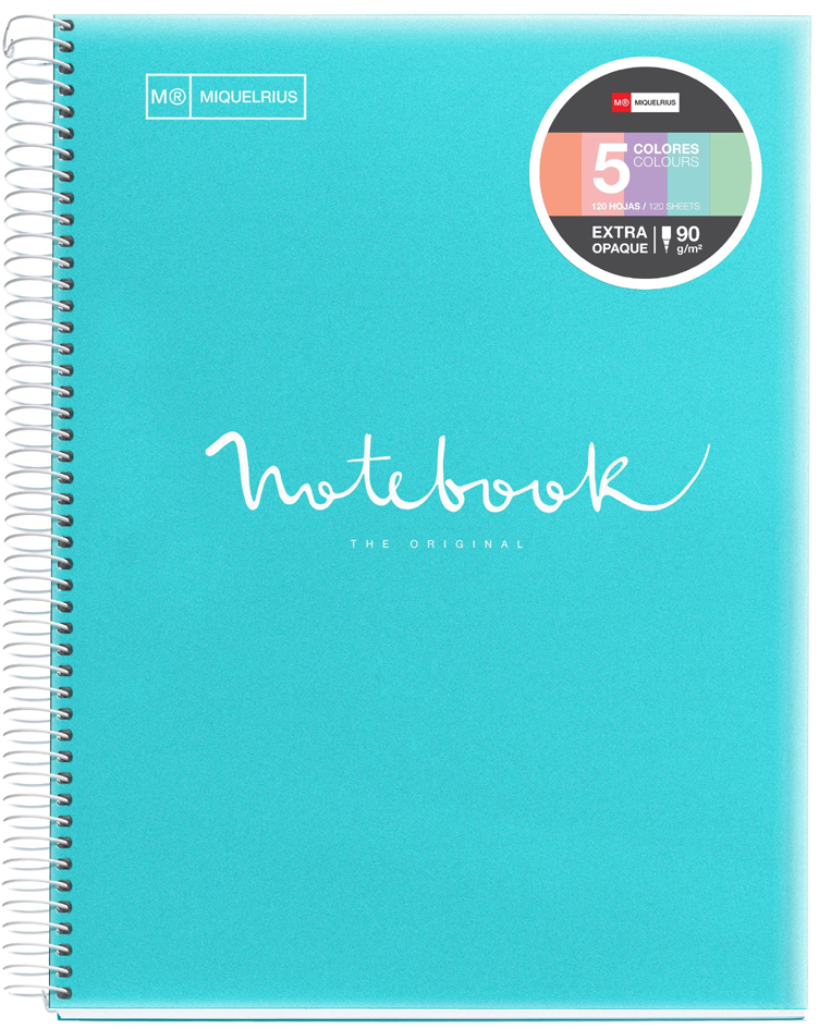 MIQUELRIUS Cahier à spirale 'Notebook EMOTIONS', A5, bleu