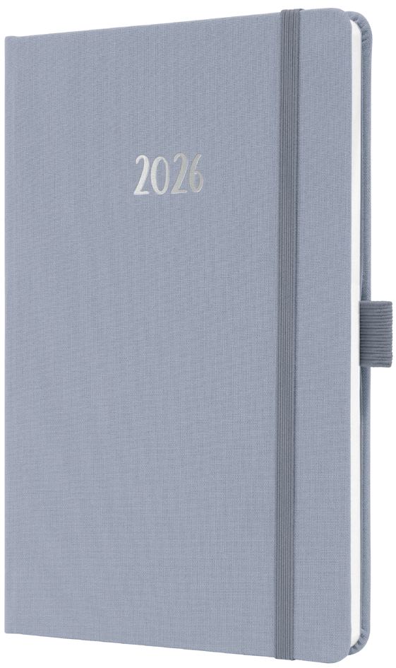 sigel Agenda de poche Jolie Feel 2026, textile, A5, lilas