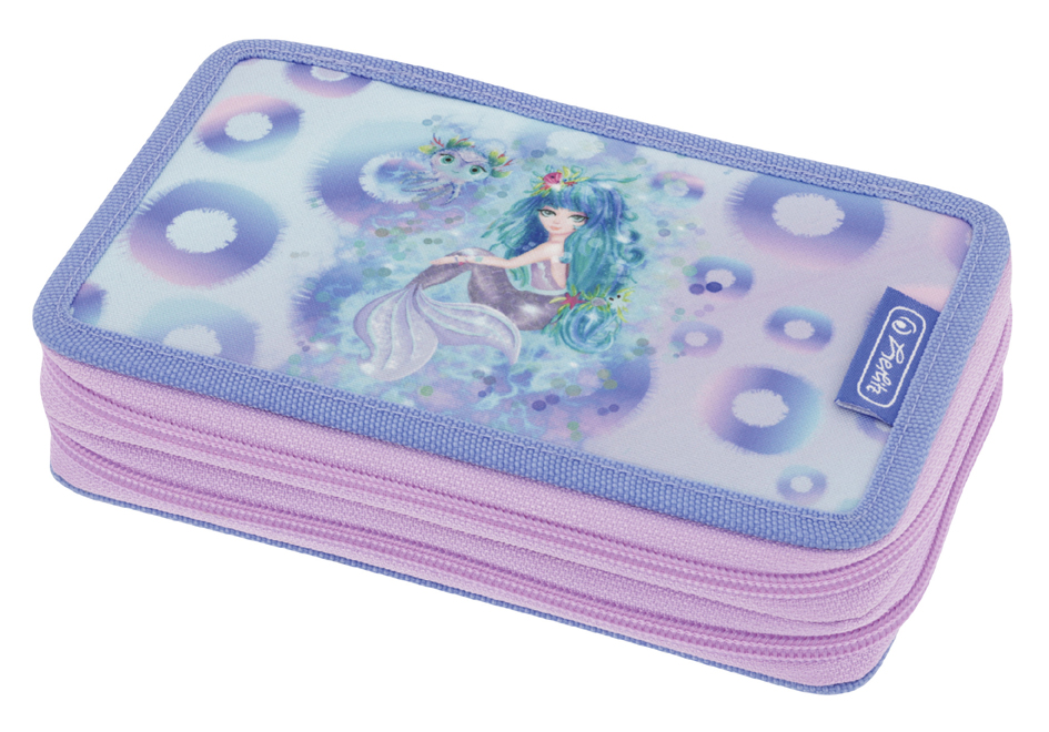 herlitz Etui scolaire double 'Mystic Mermaid', 23 pièces
