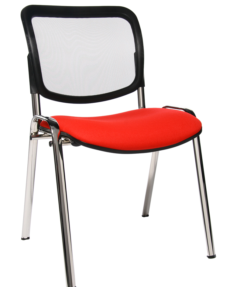 Topstar Chaise de bureau 'Net Point Visit chrom', rouge