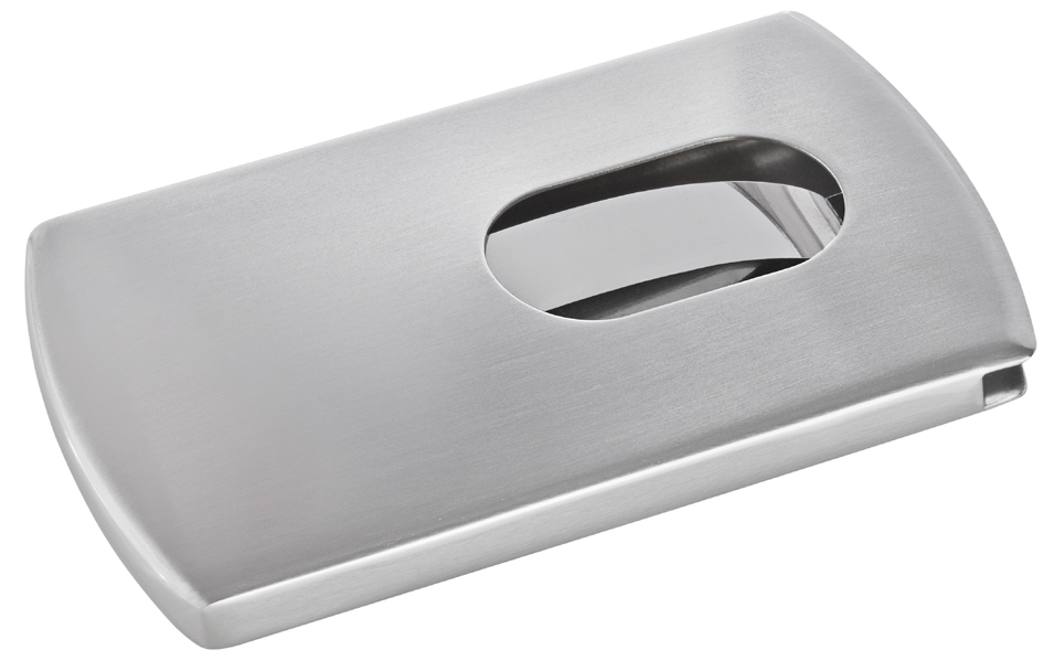 sigel étui pour cartes de visite 'Snap', acier inoxydable,