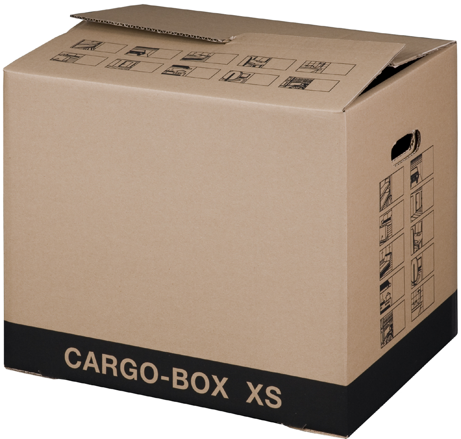 smartboxpro Cartons de déménagement 'CARGO-BOX XS', marron