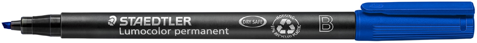 STAEDTLER Marqueur permanent 314B Lumocolor, bleu