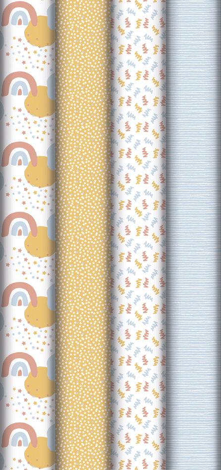 Présentoirs - papiers cadeau, motifs
