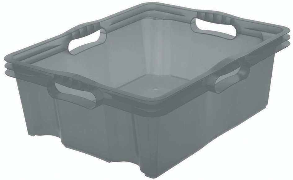 keeeper Boîte de rangement 'franz', 16 litres, crystal-grey