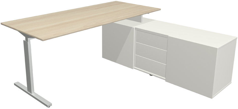 kerkmann Bureau complet 'Form 2', chêne