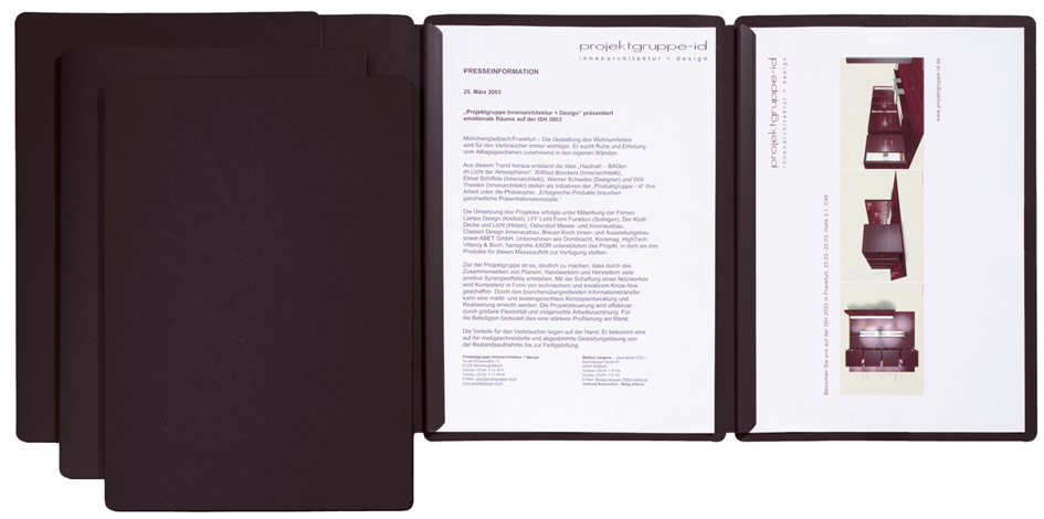 PAGNA chemise de présentation / de candidature 'Sprint',noir