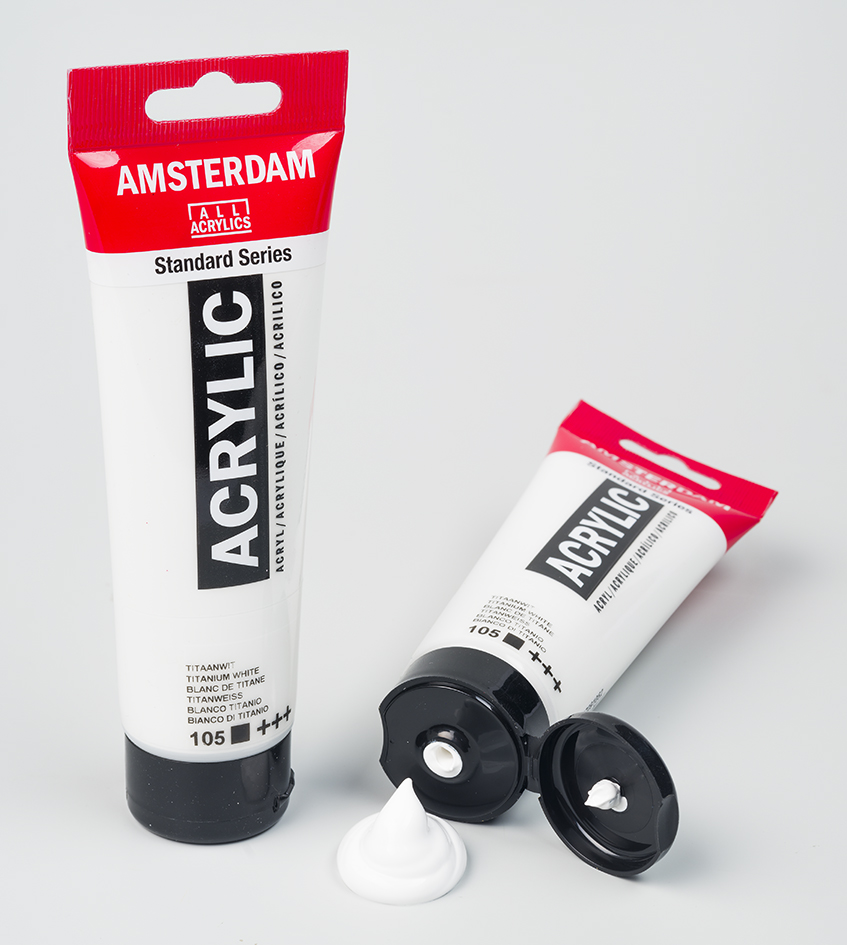 Peintures acryliques, tube