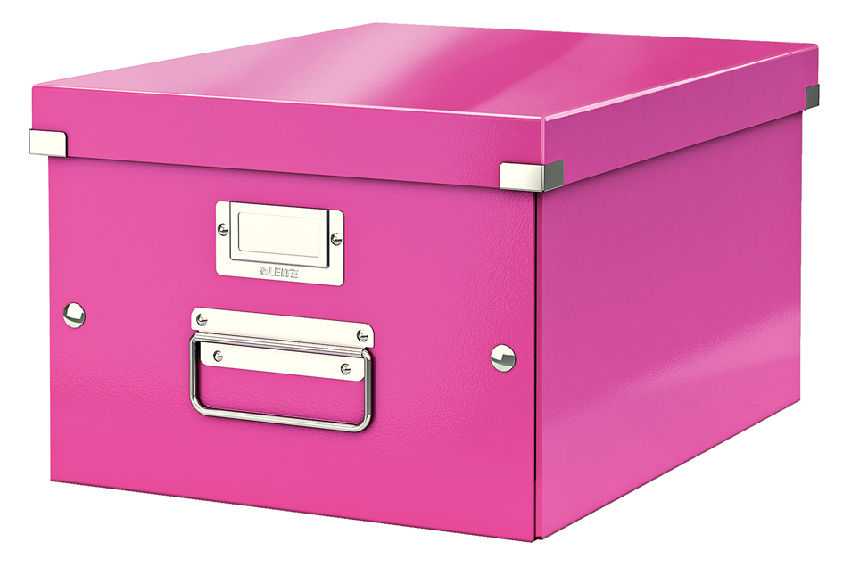LEITZ Boîte de rangement Click & Store WOW, A4, rose