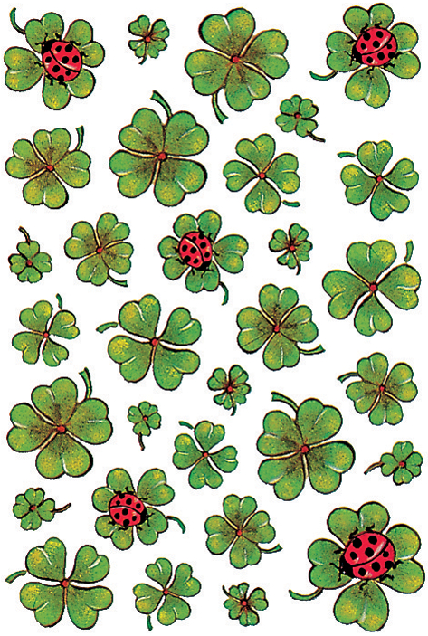 (1) Trèfles avec coccinelles