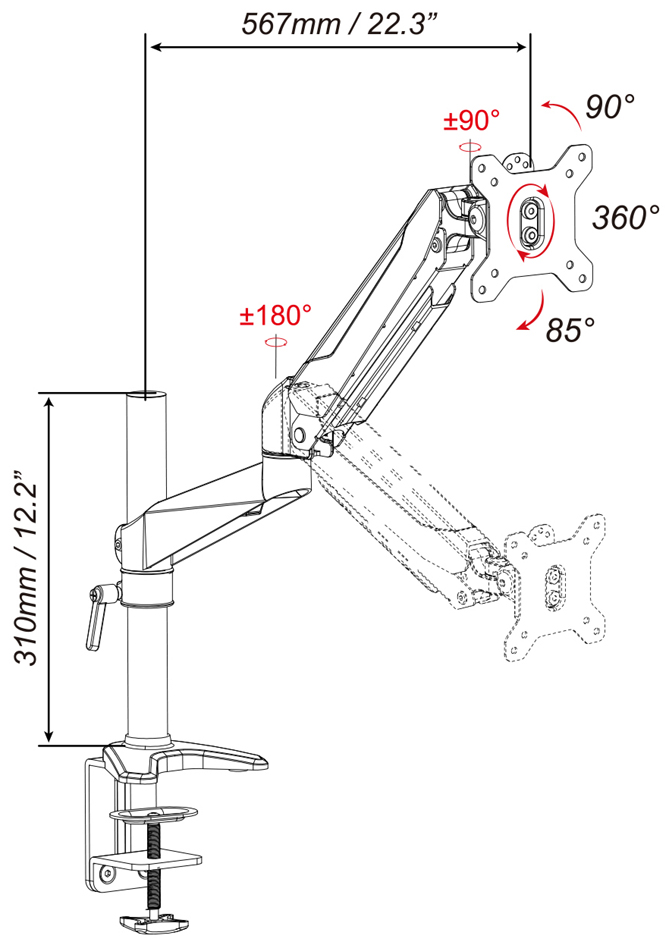 Croquis : dimensions