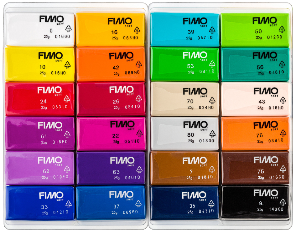 FIMO SOFT Pâte à modeler 'Basic', kit de 24