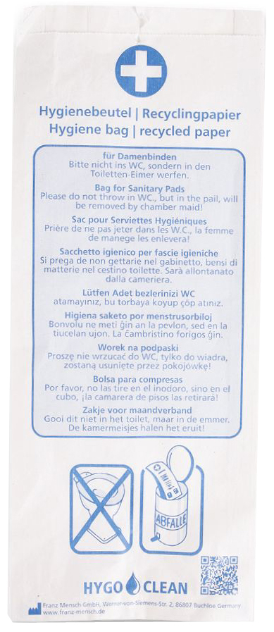 Sachets hygiéniques, papier