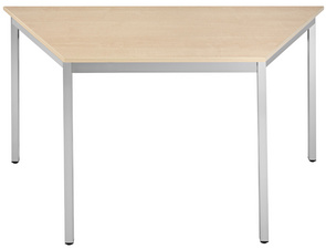 Visuel de référence: table de réunion modulaire, trapezoïdale, érable
