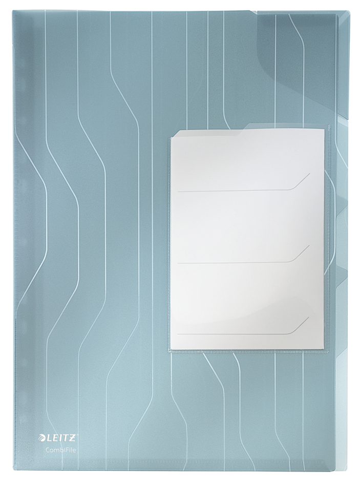 LEITZ chemise trieur CombiFile, A4, PP, bleu, 0,20 mm