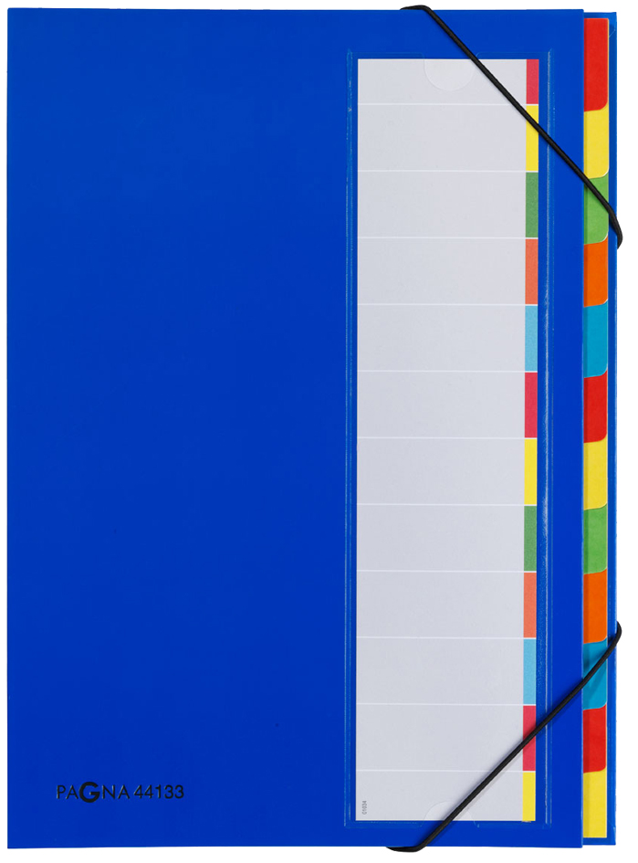 PAGNA trieur DESKORGANIZER Color, 12 poches, bleu