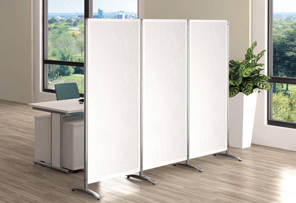kerkmann Cloison acoustique/cloison mobile Metropol, gris
