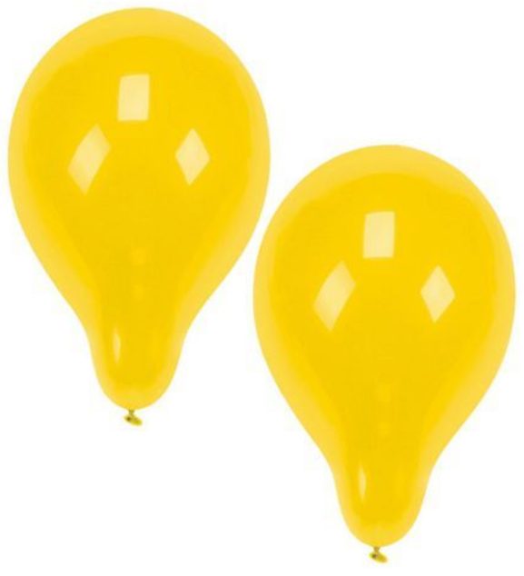 PAPSTAR Ballon de baudruche, diamètre: 250 mm, jaune