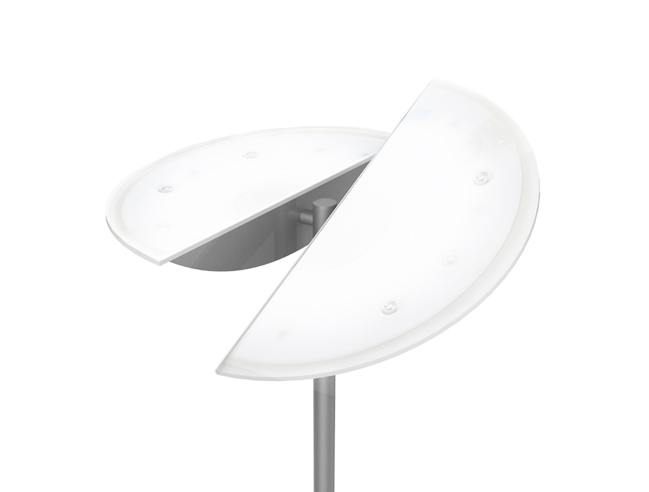 Lampadaires éclairage indirecte, LED