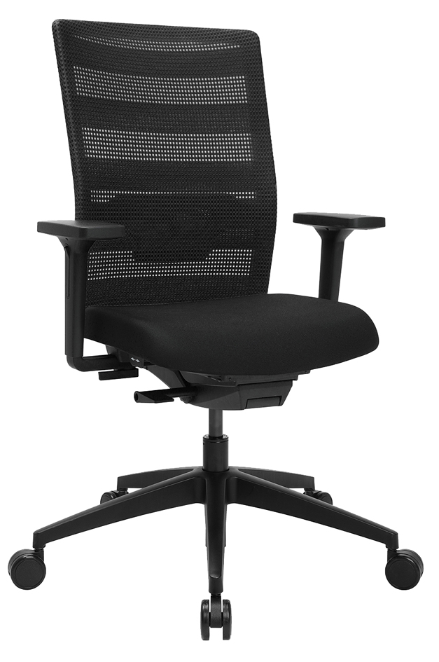 Topstar Chaise de bureau pivotante 'Airwork', noir/blanc