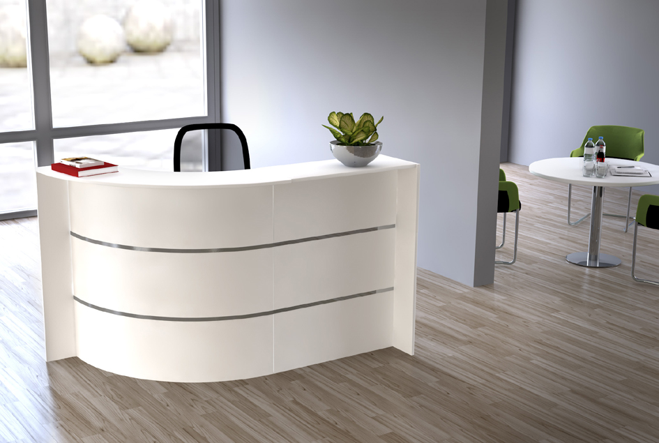 kerkmann Comptoir arrondi BARI Compact, (L)1.750 x (P)950 mm