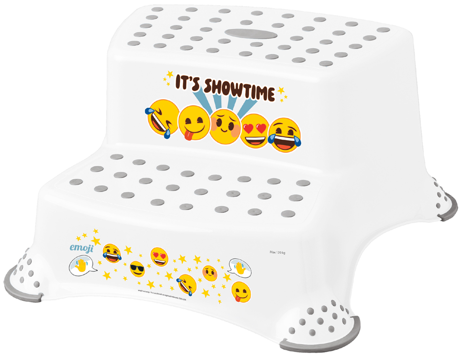 keeeper kids Marchepied 'igor emoji showtime', blanc