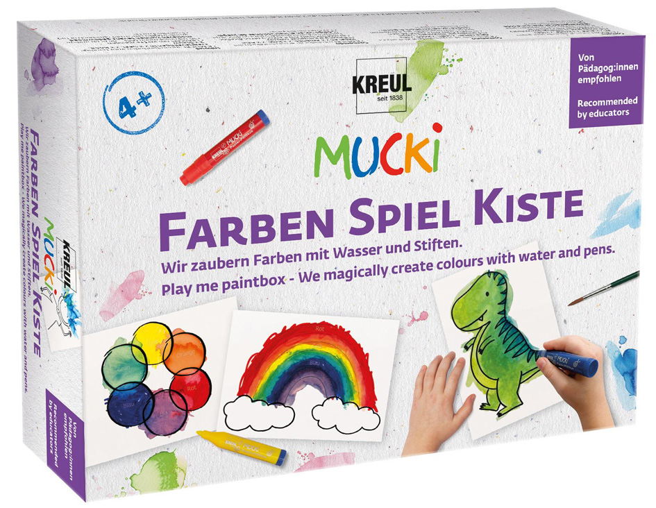KREUL Feutre aquarelle 'MUCKI', set mallette de jeu peinture