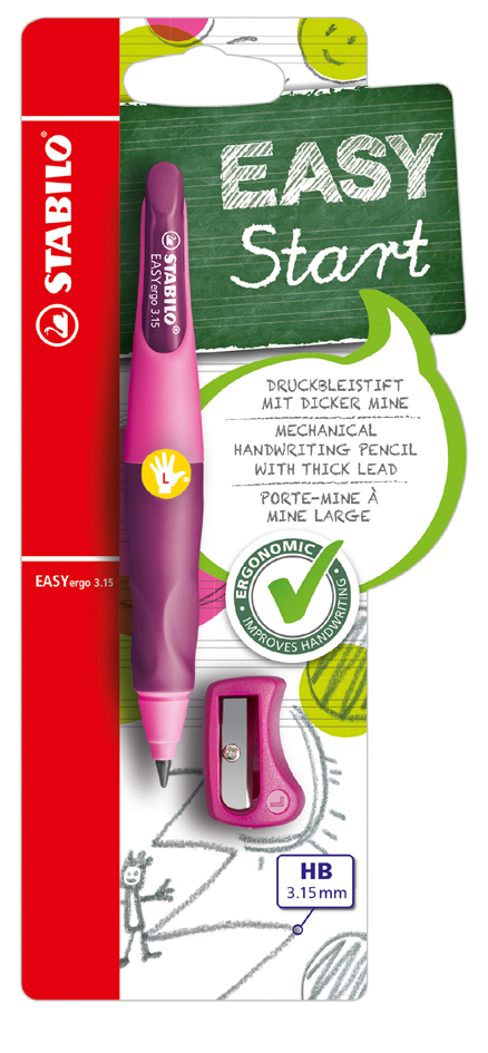 Porte-mines d'apprentissage EASYergo 3.15, lilas/rose